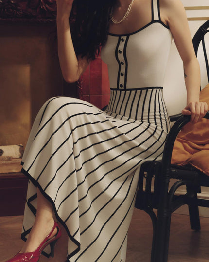 Pag Örgü Cami Midi Elbise