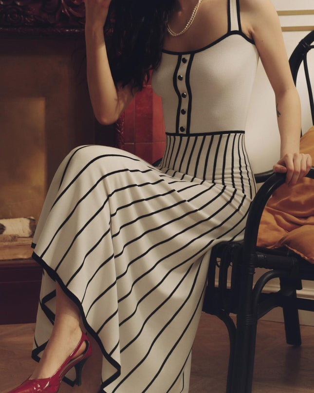 Pag Örgü Cami Midi Elbise