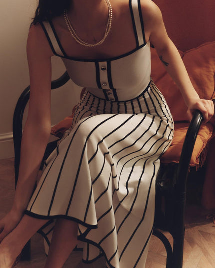 Pag Örgü Cami Midi Elbise