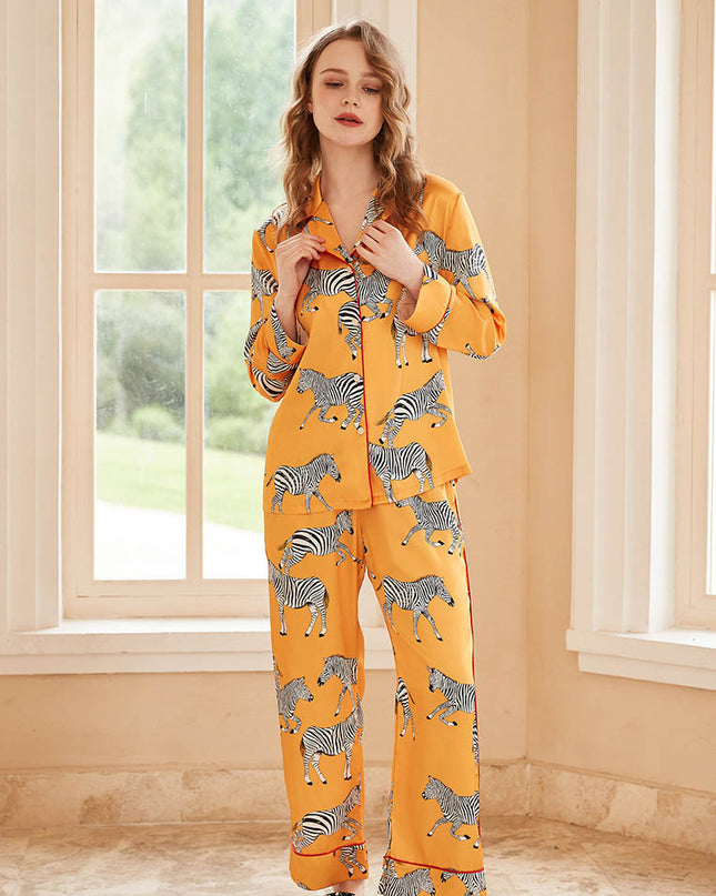 Kısa Kollu Baskılı Tatil Günlük İki Parçalı Set