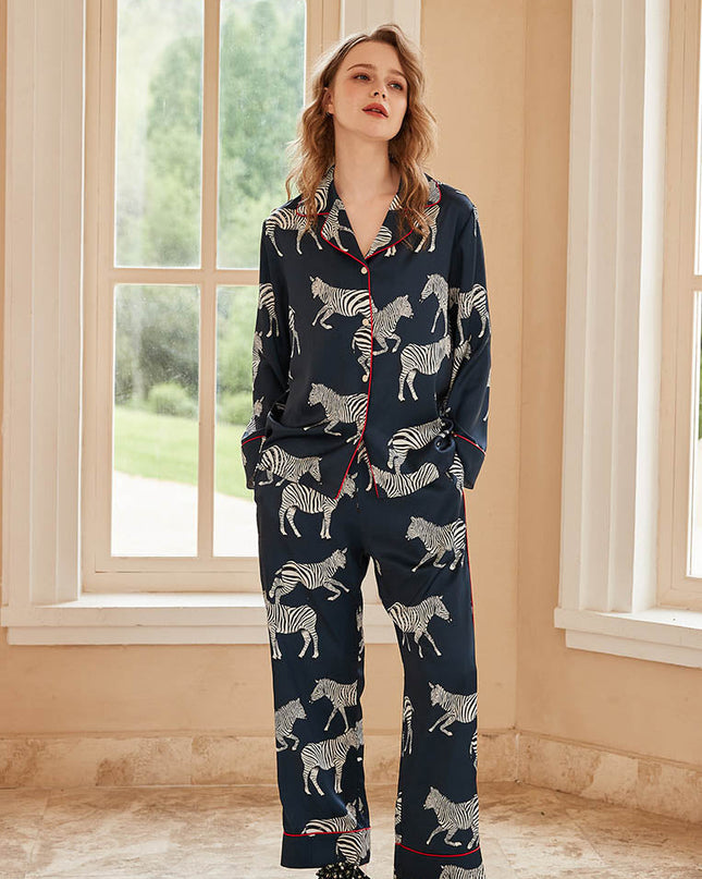 Zebra Desenli Pijama Takımı