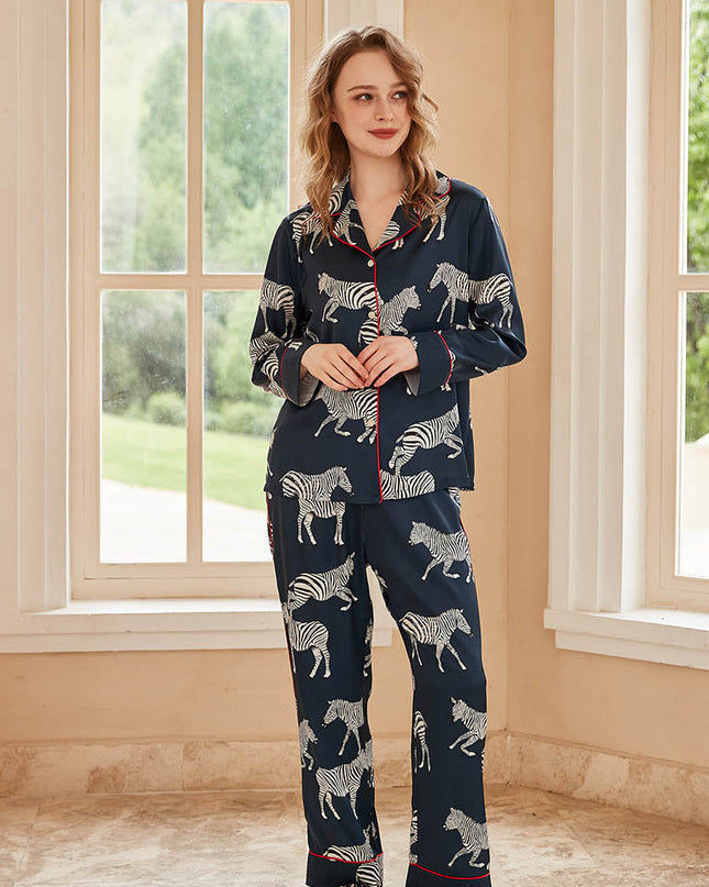 Zebra Desenli Pijama Takımı