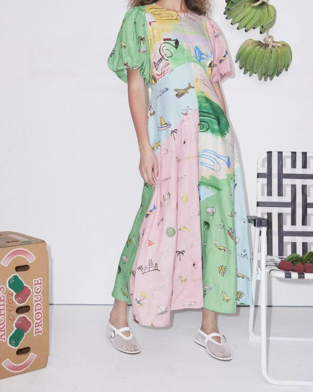 Holiday Sketch Elbise