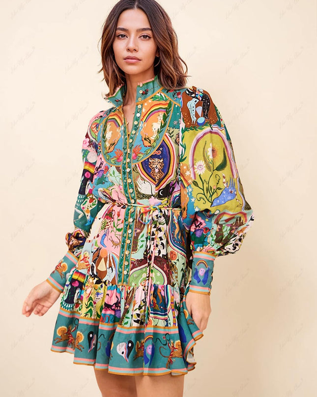 Evergreen Mini Elbise