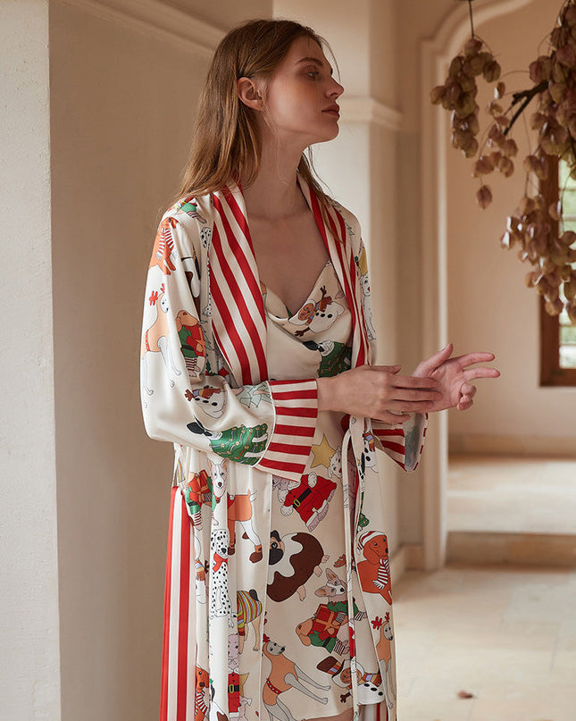 Köpek Desenli Pijama Seti