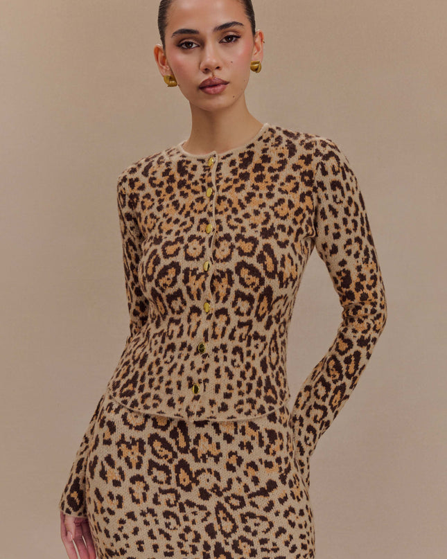 Abigail Baskılı Halter Yaka Korse Midi Elbise