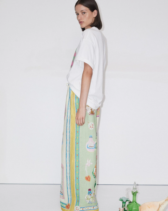 Alchemy Bottles Renk Bloklu Palazzo Pantolon