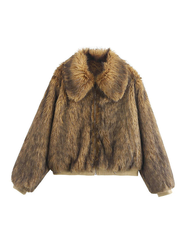 Şık Suni Peluş Ceket