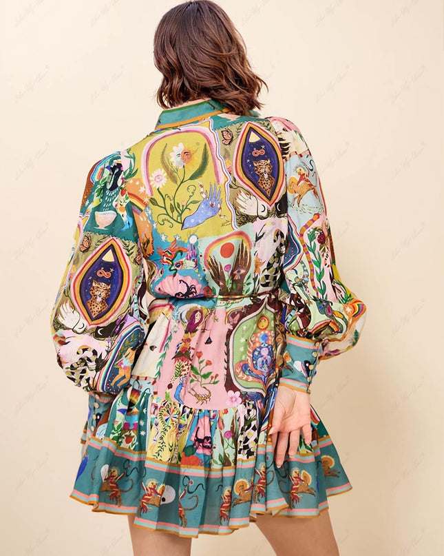 Evergreen Mini Elbise