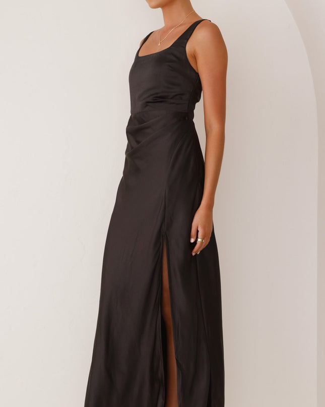 Alaria Uzun Elbise - Siyah