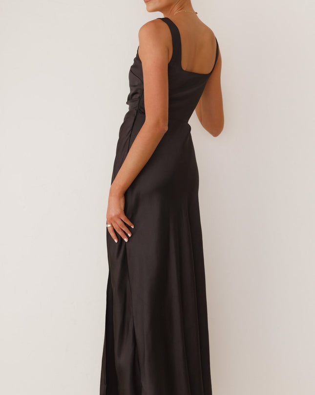 Alaria Uzun Elbise - Siyah