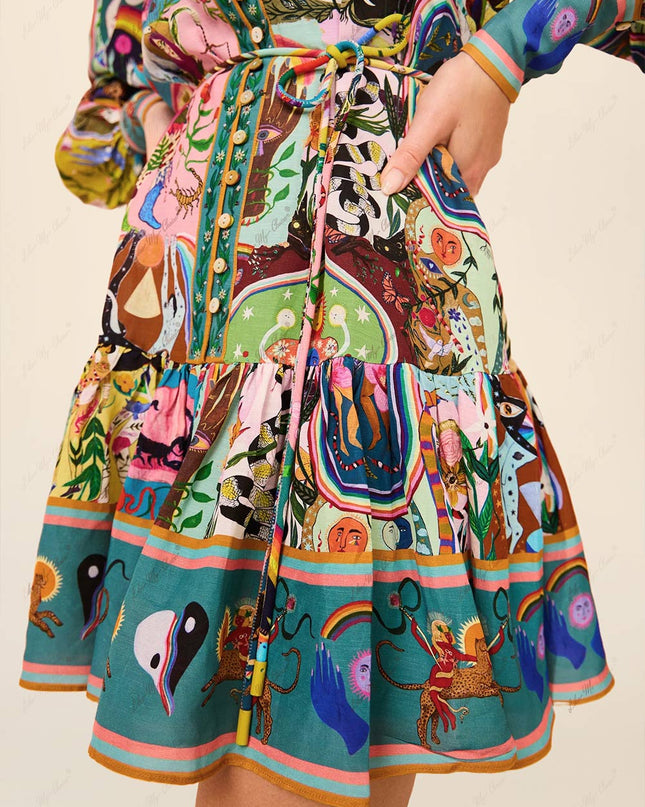 Evergreen Mini Elbise