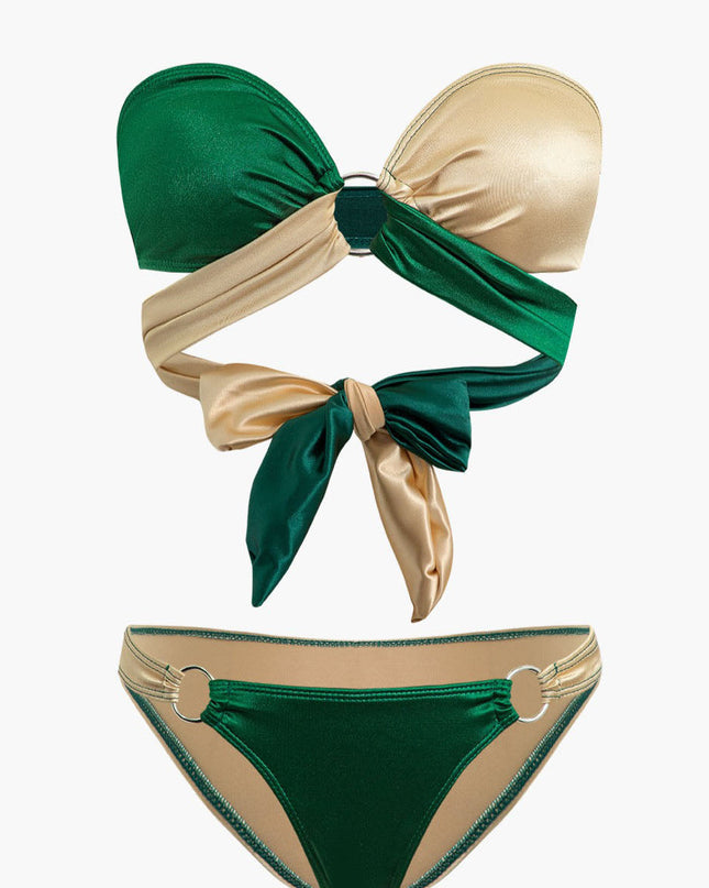 Kontrast Düğümlü Bikini Seti