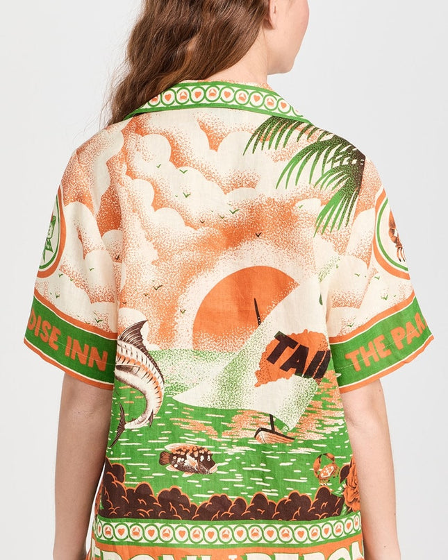 Tropik Günbatımı Gömlek & Şort Takımı