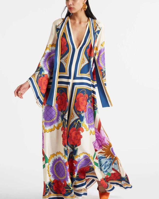 Taormina Placée Rust Magnifico Elbise