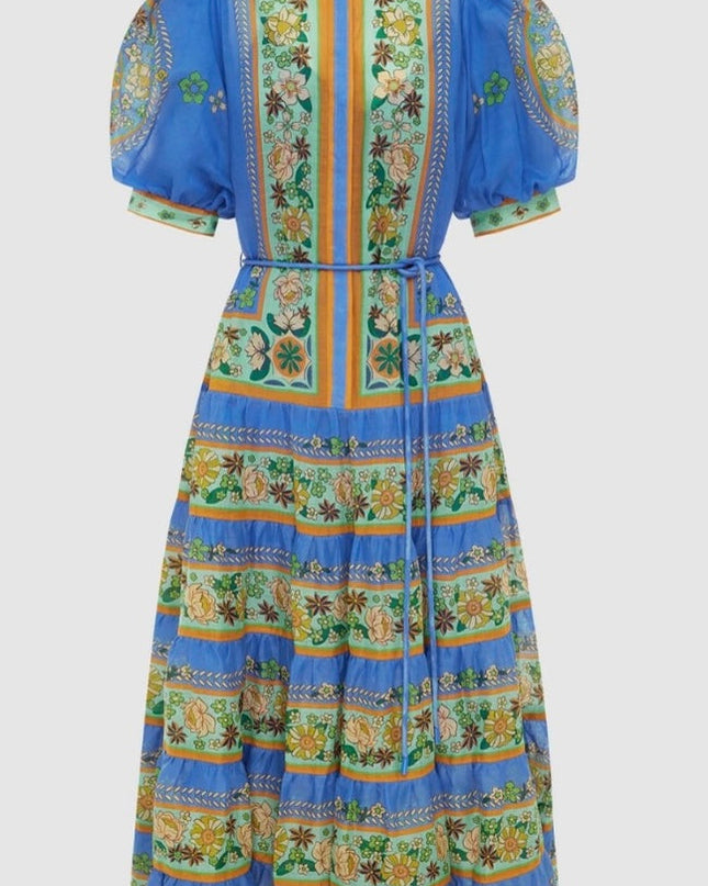 Flower Power Midi Elbise