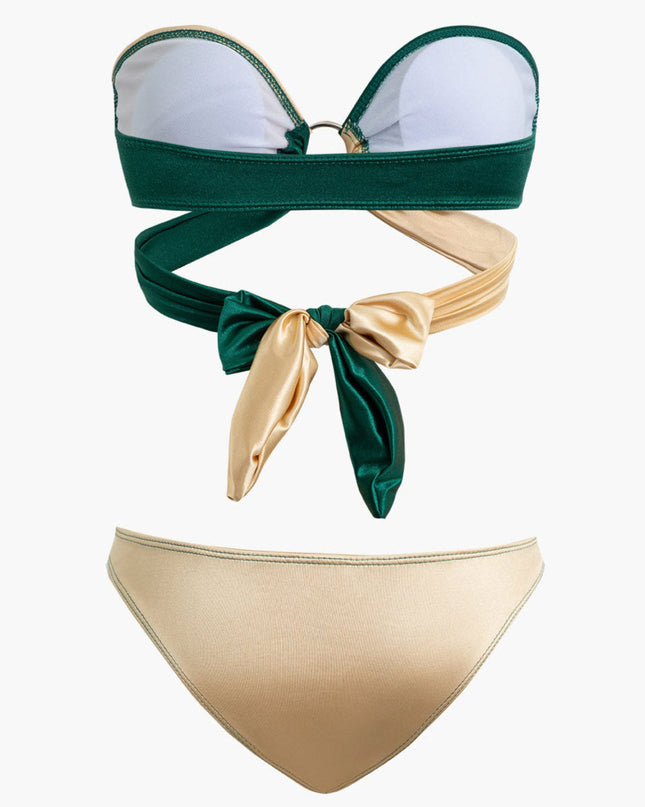 Kontrast Düğümlü Bikini Seti