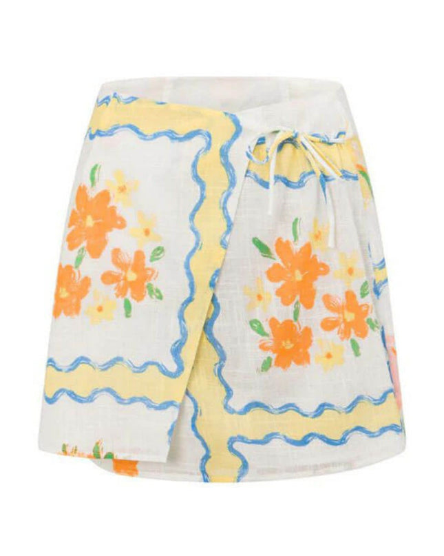 Düzensiz Baskılı Etek-Takım