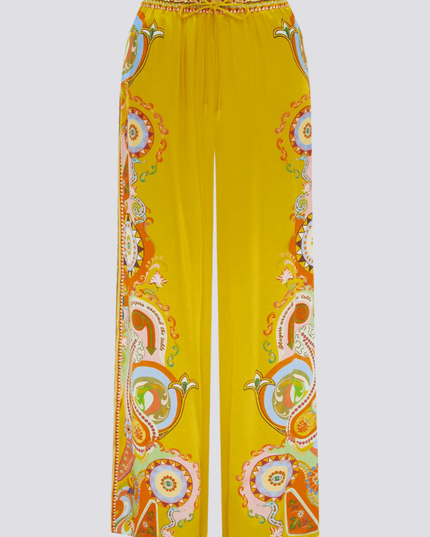 Adrienne Kısa Kollu Paisley Pantolon Takımı