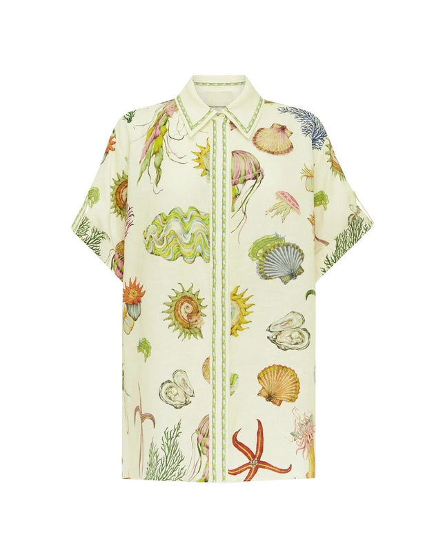 Ocean Garden Oversize Gömlek