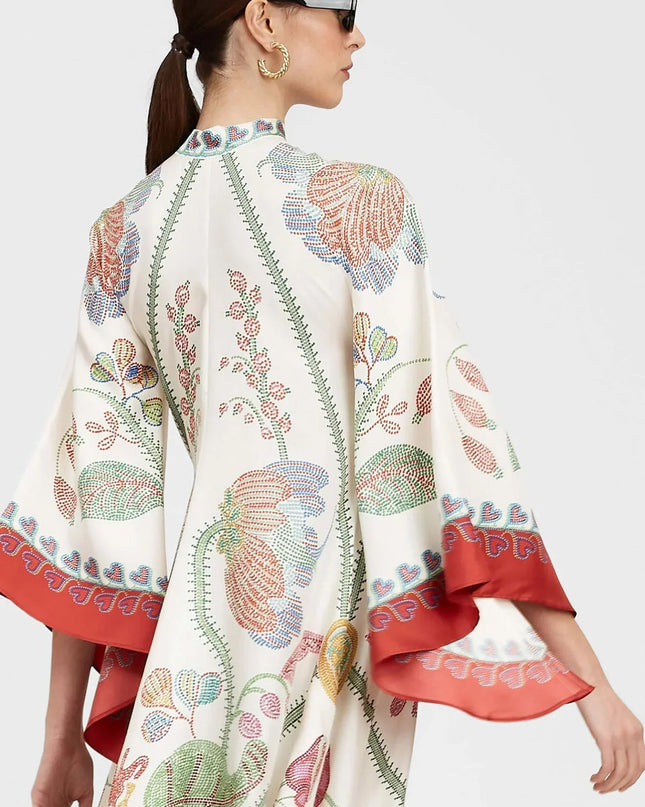 Magnifico Baskılı Uzun Elbise