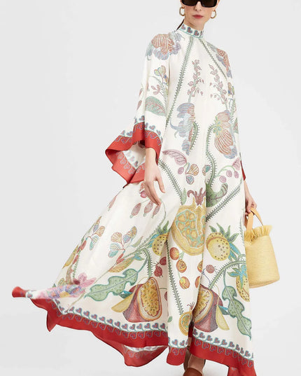 Magnifico Baskılı Uzun Elbise