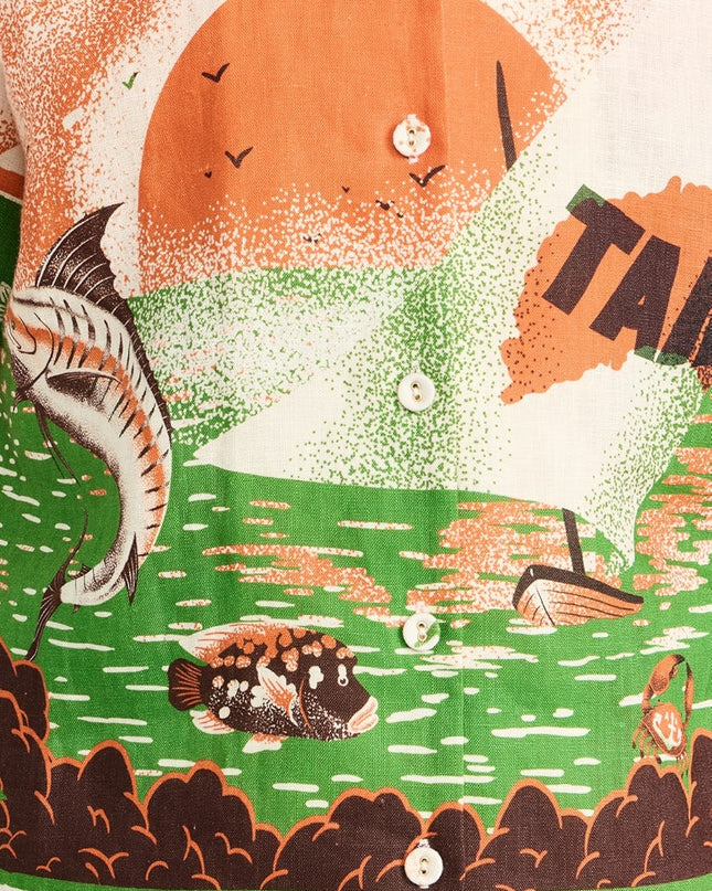 Tropik Günbatımı Gömlek & Şort Takımı