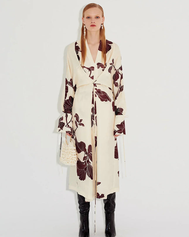 Origami Baskılı Kimono Elbise