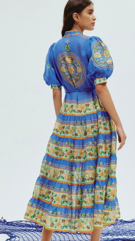 Flower Power Midi Elbise