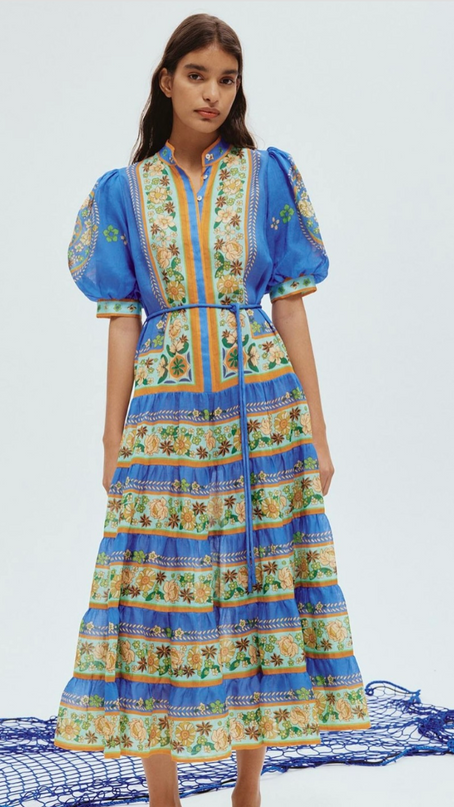 Flower Power Midi Elbise