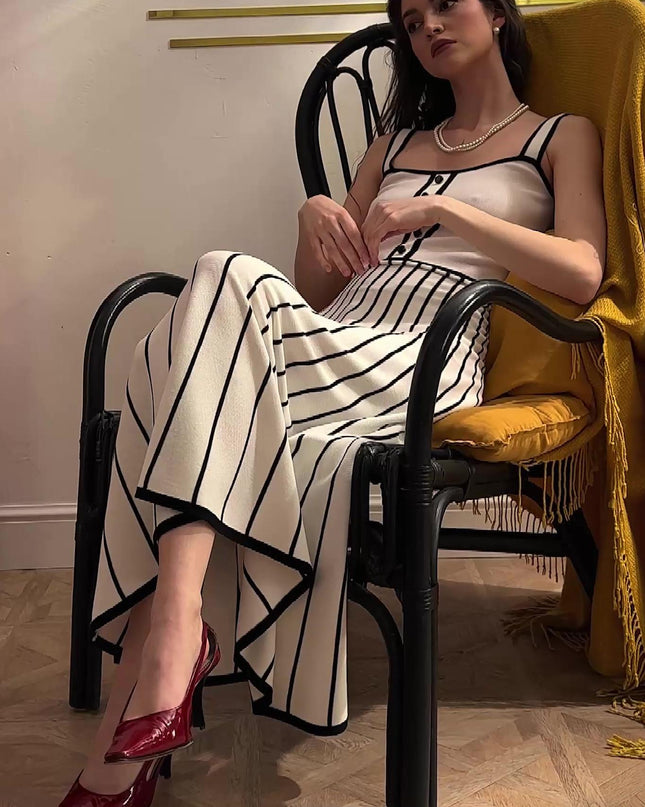 Pag Örgü Cami Midi Elbise