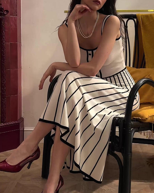 Pag Örgü Cami Midi Elbise