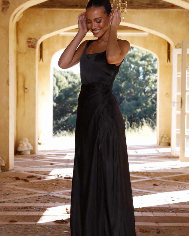 Alaria Uzun Elbise - Siyah