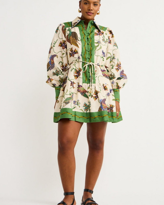 Mauricette Balon Kol Mini Elbise