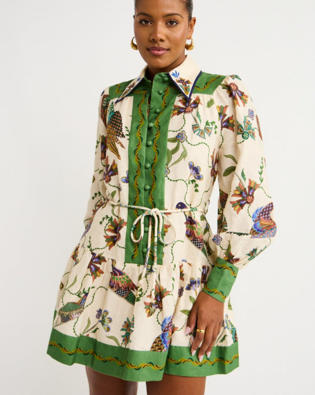 Mauricette Balon Kol Mini Elbise