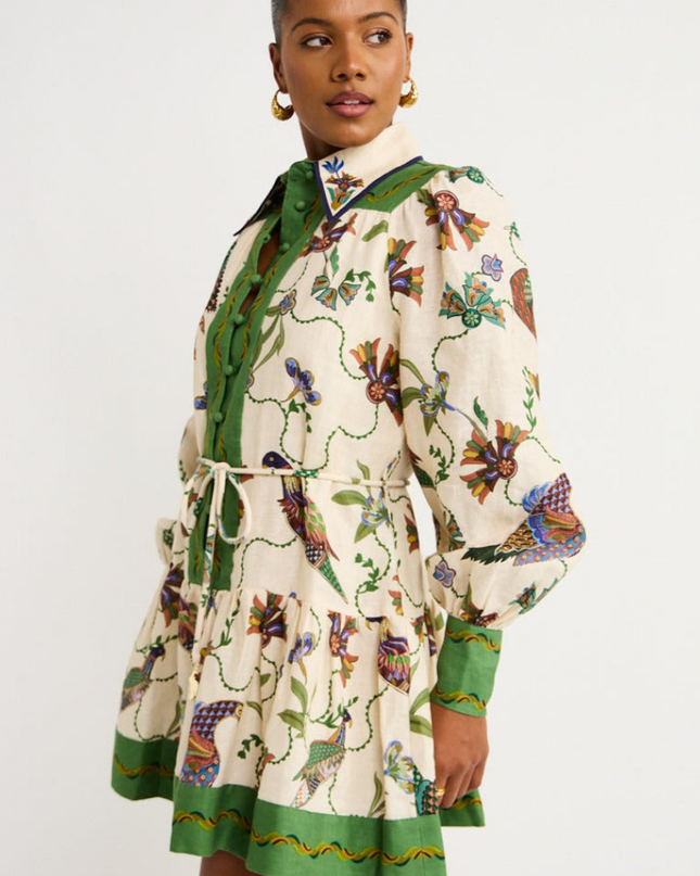 Mauricette Balon Kol Mini Elbise