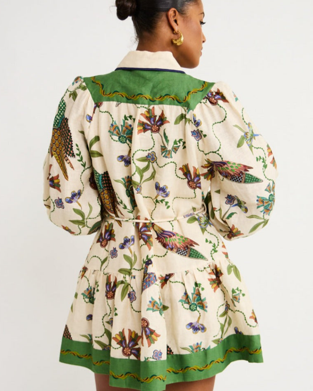 Mauricette Balon Kol Mini Elbise