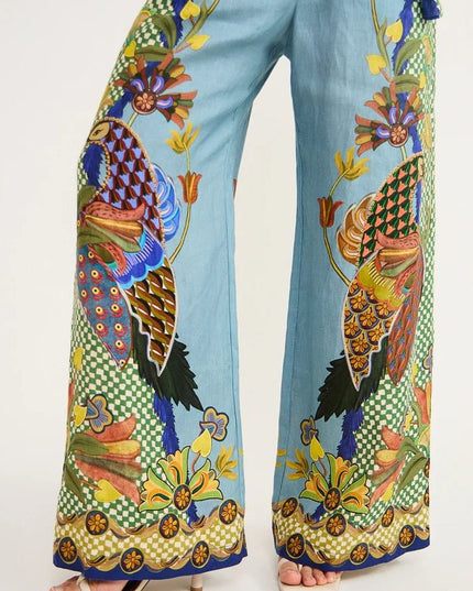 Félice Balon Kol Çiçekli Pantolon Takımı