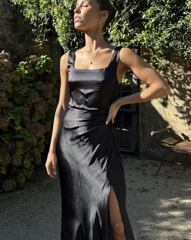 Alaria Uzun Elbise - Siyah