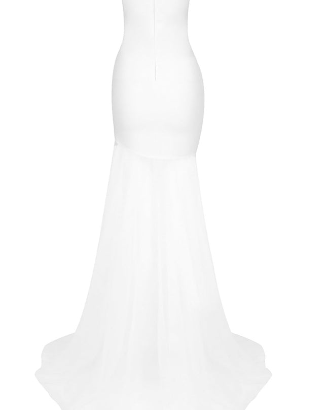 Veronica Straplez Kristal Taşlı Mini Elbise