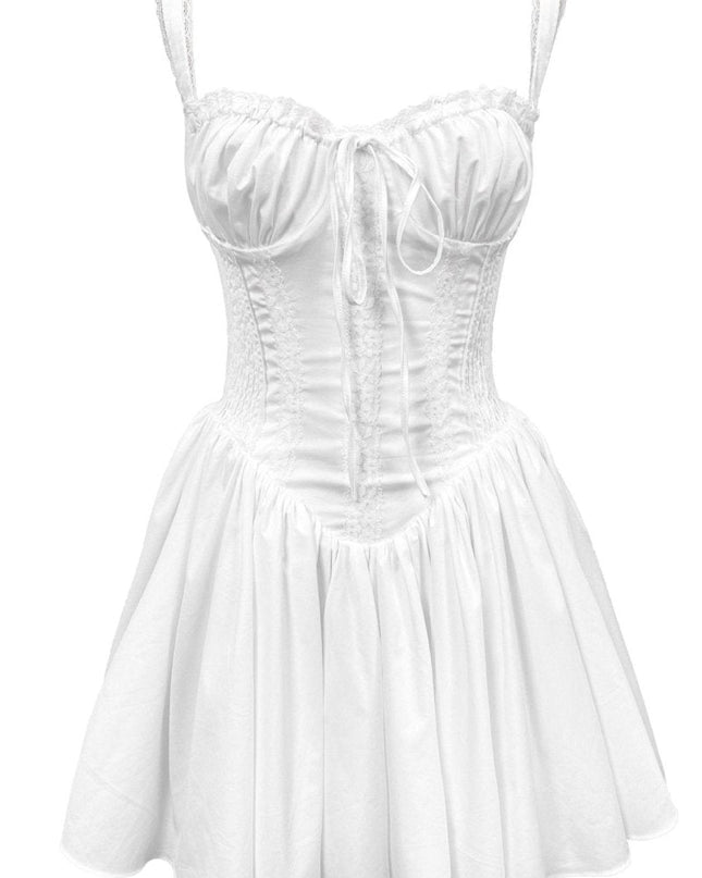 Agnes Dantel Korse Mini Puf Elbise