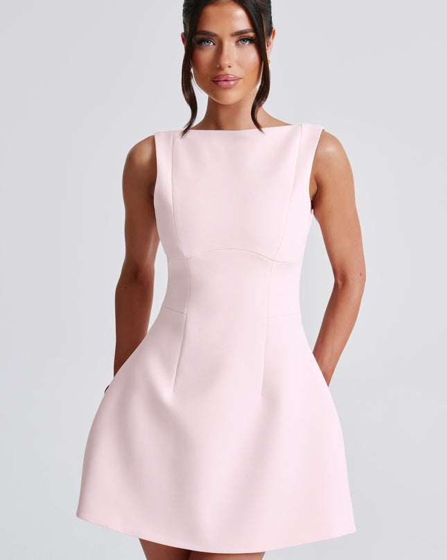 Alana Mini Elbise – Blush