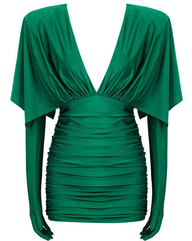 Anna Dantelli V Yaka Korse Mini Elbise