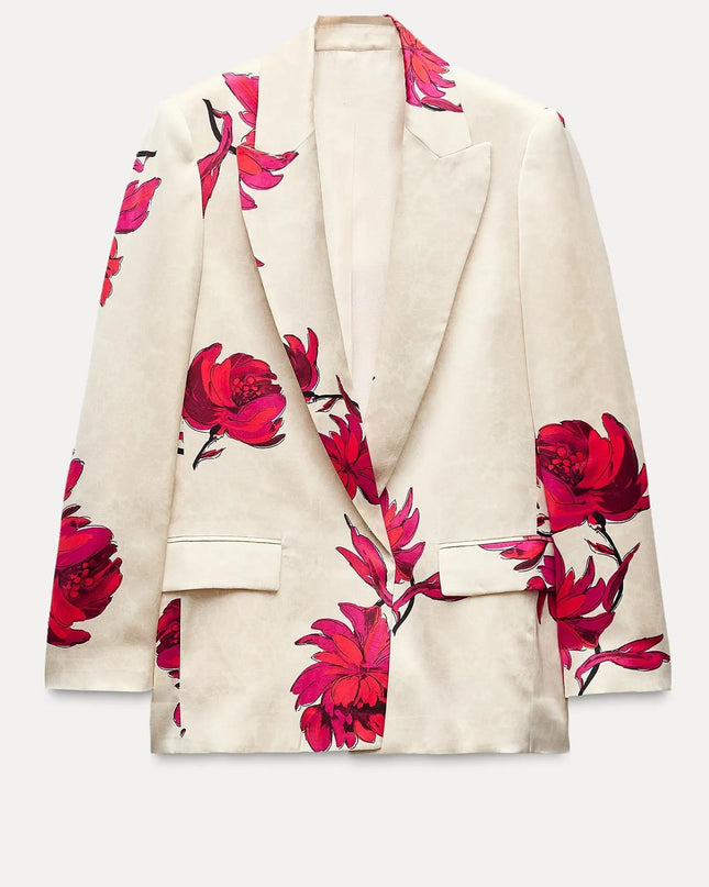 Nelly Baskılı Çiçekli Blazer Takımı