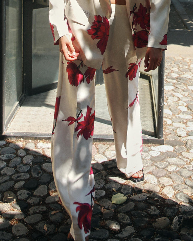 Nelly Baskılı Çiçekli Blazer Takımı