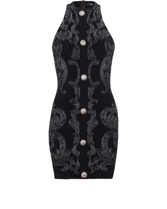 Belinda Paisley Baskılı Örme Mini Elbise