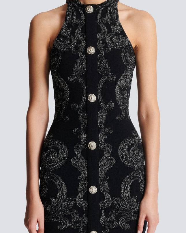 Belinda Paisley Baskılı Örme Mini Elbise