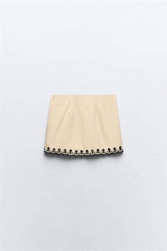 Cornelia İşlemeli Çiçekli Etek Takımı