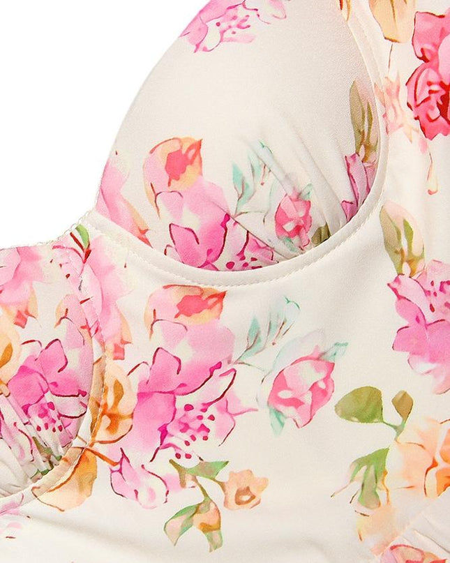 Cottie Baskılı Flare Midi Elbise