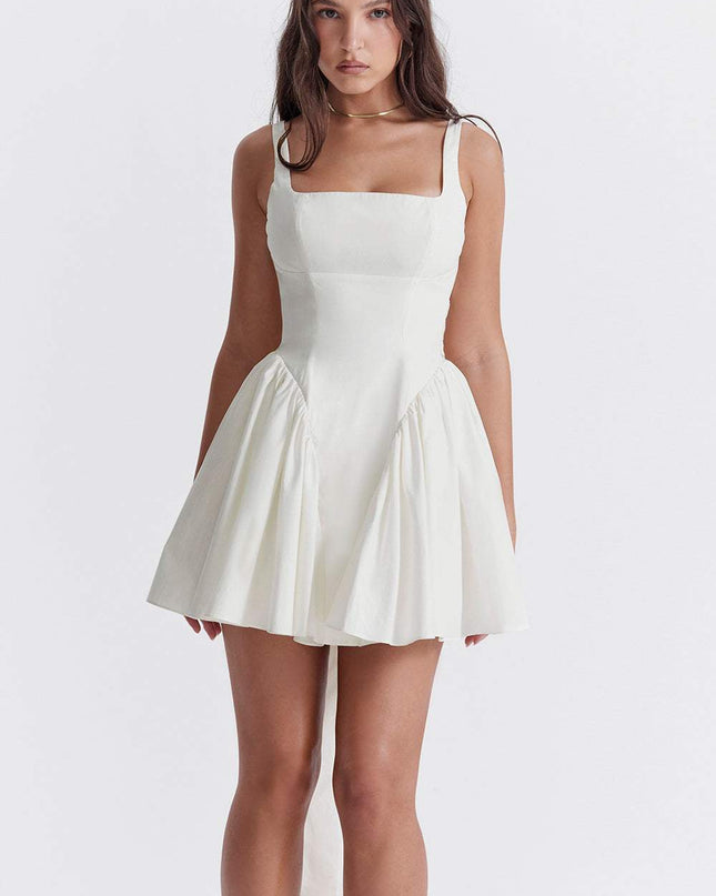 Debby Papyon Sırtı Açık Mini Elbise